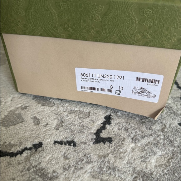 Gucci sneakers men tennis GG JACQUARD BLACK - Picture 4 of 5